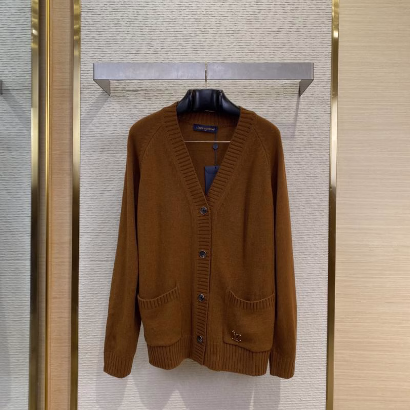 1 LV Louis Vuitton Logo Knit Cardigan Jacket - Image 1