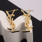 YSL Saint Laurent Earrings Original Brass Material