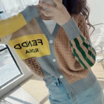 2022 Women's Fendi Spring/Summer V-neck Knitted Cardigan - Image 6