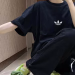 2022 Adidas Originals Graffiti Series Overseas Version - Printed Unisex Couple's Short-Sleeve T-Shirt Available on Official Website