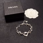 PRADA Triangle High-Version Fashion Chunky Bracelet - Image 4