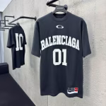 Balenciaga Number 10 Jersey Embroidered Short-Sleeve T-Shirt