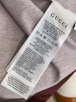 GUCCI White-Trimmed Spray-Painted Crew Neck Short-Sleeve T-Shirt - Image 7