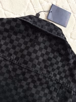 Louis Vuitton 2025 Early Spring New Flocked Mosaic Denim Jacket - Image 11
