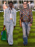 LOUIS VUITTON Colorful Plaid Denim Jacket - Image 7