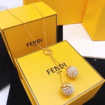 Fendi Flower Necklace with Pearls - Image 3