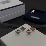 𝐏𝐑𝐀𝐃𝐀 Inverted Triangle Earrings - Image 5