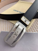 LV Louis Vuitton Automatic Buckle Men's Belt - Image 4