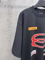 Balenciaga Double-Ring Multi-Label Short-Sleeve T-Shirt - Image 3