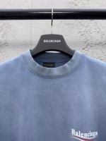 Balenciaga Washed Cola Wave Letter Printed Short-Sleeve T-Shirt - Image 8