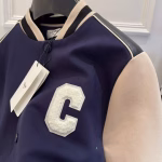 Celine 2022 Early Spring New Color-Block Baseball Jacket - Image 7