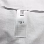 Celine Classic Short-Sleeve T-Shirt with Red Striped Logo - Image 8