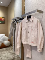 DIOR Embroidered Striped Casual Set - Image 8