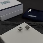 𝐏𝐑𝐀𝐃𝐀 Inverted Triangle Earrings