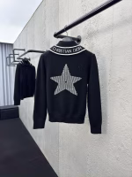 DIOR Lapel Five-Point Star Knitted Sweater - Image 8
