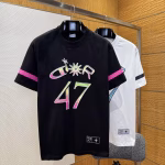 DIOR x Hamilton Collaborative Gradient Embroidery Short-Sleeve T-Shirt