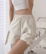 Dior Gold Logo Silk Jacquard Shorts - Image 3