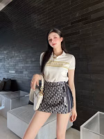 Dior Monogram collection side-slit high couture jacquard skort - Image 6