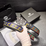 VERSACE 4.0cm Full Steel Buckle Reversible Belt - Image 7