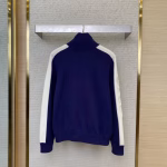 GUCCI Patchwork Knitted Zip-Up Jacket - Image 3