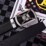 LV Louis Vuitton Original Order Men's Belt - Image 4
