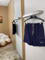 GVC Givenchy Denim Linen Embroidered Shorts - Image 8