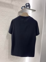 Loewe 2025 New Embroidered Beaded Gold Powder T-Shirt - Image 3