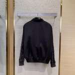 Louis Vuitton Rhinestone-Embroidered Baseball Jacket Coat - Image 3