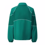 LV 2023 Color-Block Green Retro Baseball Jacket - Image 7
