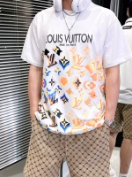 LV 2022 Spring/Summer Graffiti Print Oversized Short-Sleeve T-Shirt - Image 7