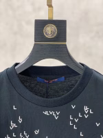 LV 2022 Summer Monogram Small Letter Pattern Printed Short-Sleeve Pure Cotton Couple T-Shirt (Unisex) - Image 7