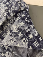 LV Popular Sottfrunk Collection Jacquard Denim Short-Sleeve Shirt - Image 7