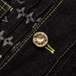 LV Deconstructed Patchwork Monogram All-Over Print Utility Denim Jacket - Image 7