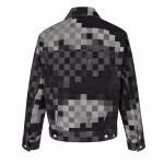 LV Louis Vuitton 2025 Mosaic Checkerboard Denim Jacket - Image 7