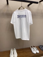 LV Louis Vuitton 2025 New Printed and Rhinestone-Embellished Short-Sleeve T-Shirt - Image 7