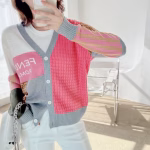 2022 Women's Fendi Spring/Summer V-neck Knitted Cardigan - Image 7