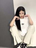 2022 Adidas Originals Graffiti Series Overseas Version - Printed Unisex Couple's Short-Sleeve T-Shirt Available on Official Website - Image 3