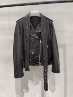 Alexander McQueen Waxed Sheepskin Biker Jacket - Image 3
