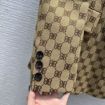 Balenciaga 2022 Resort Collection new logo double B jacquard hourglass waist blazer - Image 3