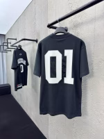 Balenciaga Number 10 Jersey Embroidered Short-Sleeve T-Shirt - Image 6