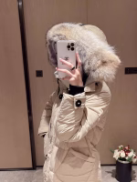 Canada New Style Down Jacket Canada Goose with Large Detachable Coyote Fur Collar, Slim-Fit Long Down Jacket - Image 8