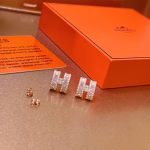 Hermès earrings, 1:1 original from the counter. New starry sky H Hermès earrings, super good texture, exquisite craftsmanship, very versatile and cute 😜😜, in stock. - Image 6