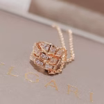 Serpenti Viper Collection Full Diamond Snake Bone Necklace - Image 7