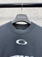 Balenciaga Number 10 Jersey Embroidered Short-Sleeve T-Shirt - Image 7