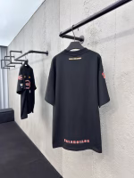 Balenciaga Double-Ring Multi-Label Short-Sleeve T-Shirt - Image 4