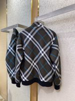 BBR Burberry Check Stand-Collar Jacket Coat - Image 8