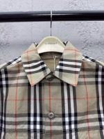 BURBERRY Checkered Button Jacket Coat - Image 4
