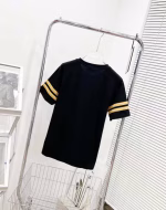 Dior 2022 new spliced ribbon logo couple's casual short-sleeve T-shirt - Image 9