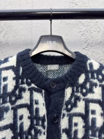 DIOR Jacquard Knit Mohair Cardigan - Image 4