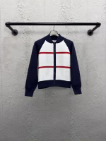 DIOR Letter Zipper Knitted Cardigan - Image 7